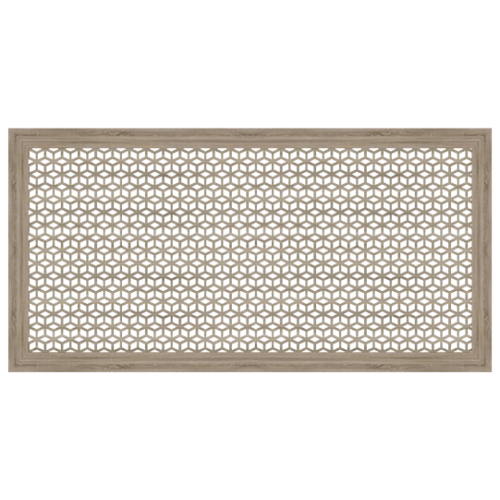 Радиаторная вентиляционная решетка из МДФ STELLA Илона 120*60 дуб винтаж