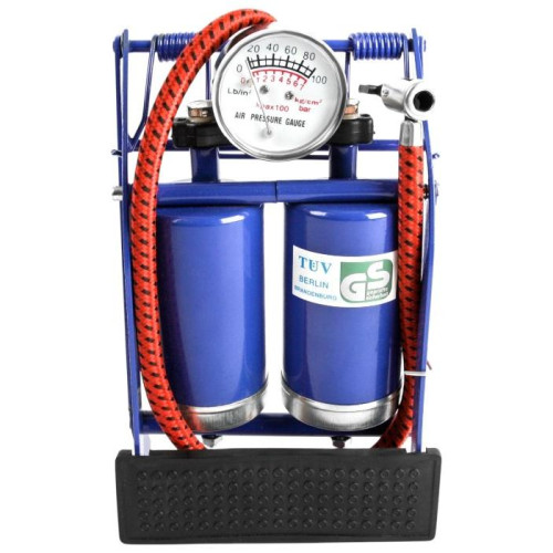 Насос авто CARTAGE с манометром, 2 цилиндра (2506725)