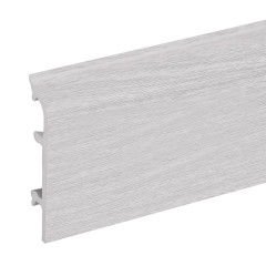 Плинтус вспененный КлассикСофт с кабельканалом 80мм 2,2м / Дуб патина 084