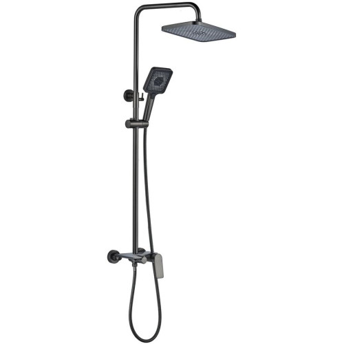 Душевая стойка EVA GOLD Vesta FS12GR-PVD оружейная сталь, латунь