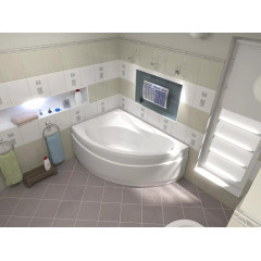 Ванна акриловая BAS Вектра 150х90см на раме правая