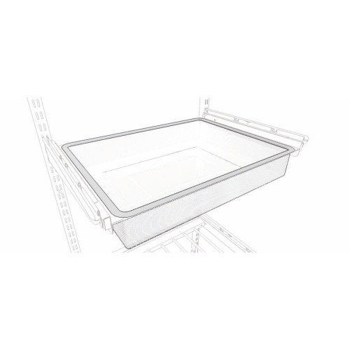 Корзина мелкосетчатая 535*410*85 GS чёрная