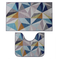 Набор ковриков для ванной и туалета 2шт ДОЛЯНА 50х80см+50х40см Гранулы (6997794)