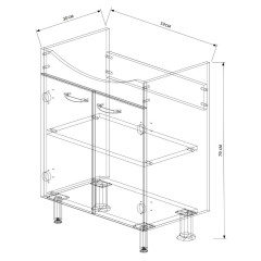 Тумба EVA GOLD 60 