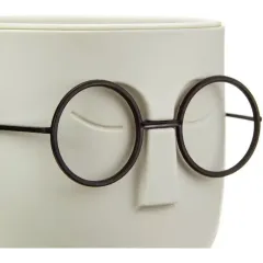 Горшок для цветов Idea Стив белый ротанг М 3079 (429301)