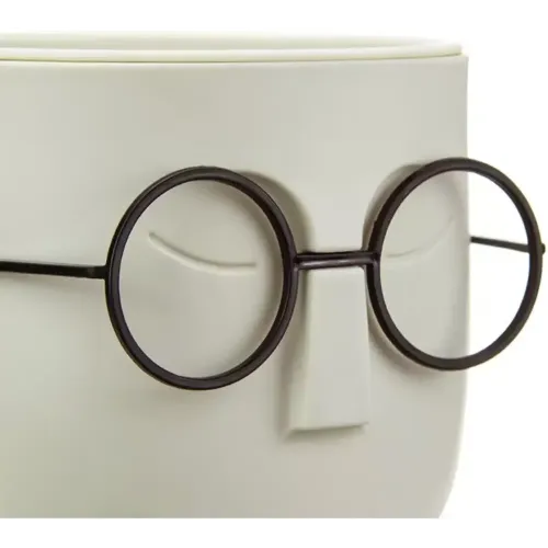 Горшок для цветов Idea Стив белый ротанг М 3079 (429301)