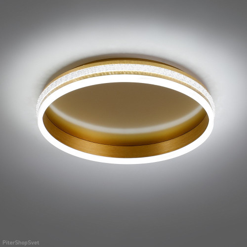 Светильник FERON AL5880 SHINNING RING 80W 4800lm 2000K-4000K-6000K золото(41694)