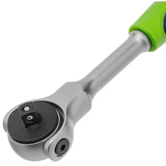 Трещотка СИБРТЕХ поворотная голова, с быстрым сбросом, 1/4