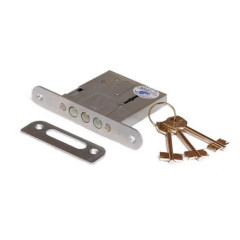 Замок врезной б/руч. BORDER 76600 ЗВ8-4С/13 (КЦ-71).ЗП7.НШ-014.1Ш3.У2 (00448)