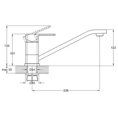 Смеситель для кухни G-LAUF GOR4-A058