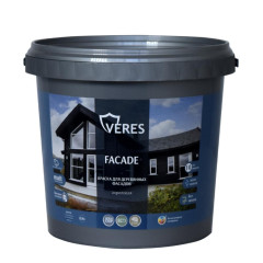Краска Veres Facade для деревянных фасадов акриловая Теплый серый 0,9 л