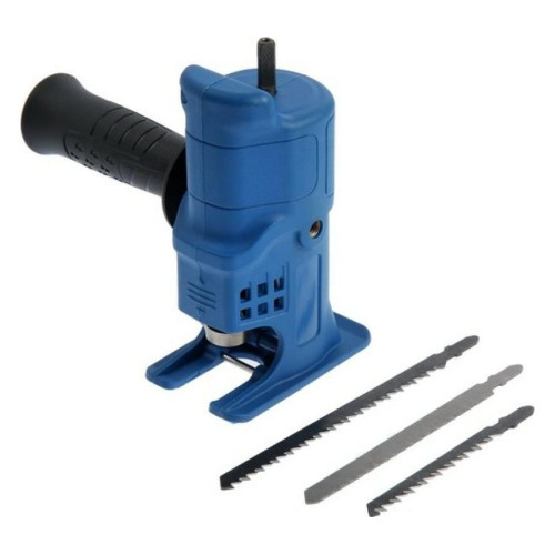 Насадка для шуруповерта ТУНДРА лобзик, пилки по дереву и металлу 3 шт., хвостовик 8 мм 7005385