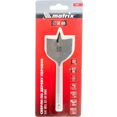 Сверло по дереву перовое MATRIX 50мм (70434)