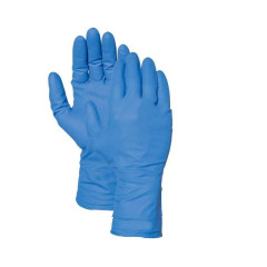 Перчатки латексные ADM 25пар XL синие (HR004G)