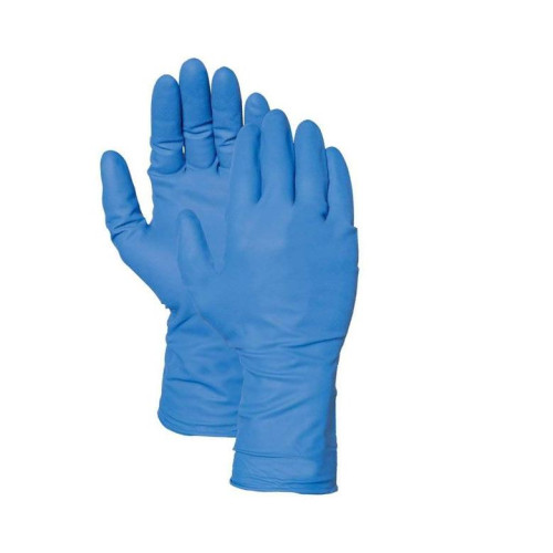 Перчатки латексные ADM 25пар XL синие (HR004G)