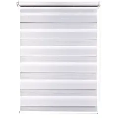 Рулонные жалюзи День-Ночь easy fix 47*160 белый