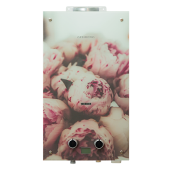 Водонагреватель газовый проточный GENBERG 210.01 Пион, декор-eco 10л