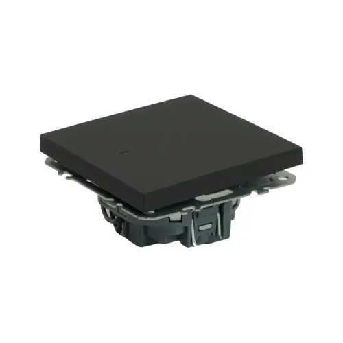 Выключатель 1-кл ЭМИЛИ с подсветкой черный RSW10-5101-05