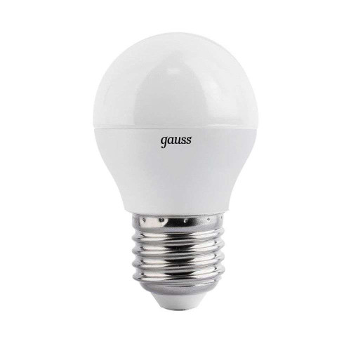 Лампа E27 светодиод.6Вт 6500К GAUSS G45 шар (470Lm)