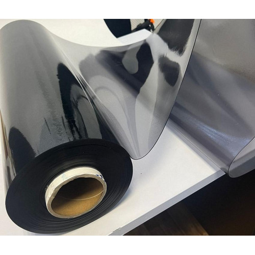 Клеенка CRYSTAL РИФЛЕНАЯ BLACK 100% ПВХ 1,0мм*1м*20м