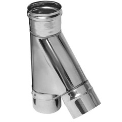 Дымоход тройник-К 0,5мм 135гр Ф135 нержавеющая сталь (Феррум)