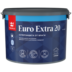 Краска в/д Тиккурила EURO EXTRA-20 Моющаяся для влажных помещений 9 л