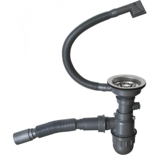 Мойка нерж. врезная MIXLINE PRO 65х45 тол. 3 мм, сатин, с сифоном