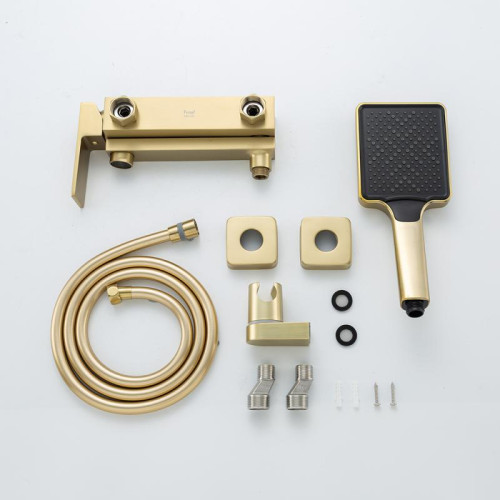 Смеситель для ванны FRAP F3291-3 сатин золотой