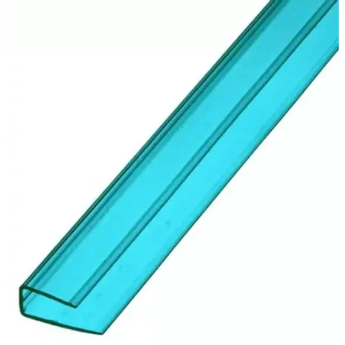 Поликарбонат сот. U-профиль 6мм, 2.1м бирюза