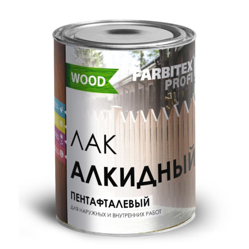 Лак алкидный  FARBITEX ПРОФИ GOOD  FOR WOOD пентафталевый высокоглянцевый  (0.9 л)