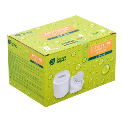 Светильник для бани угловой, керамический 