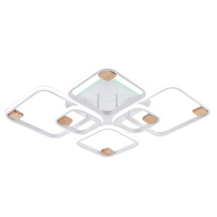 Светильник Люмис DK06344C/6 PR WT+WOOD 180W+10W LED RGB 3000-6000К d930 белый/дерево