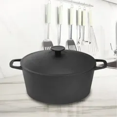 Кастрюля Гардарика чугунная с крышкой 5л (472934)