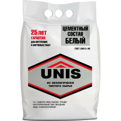 Цемент UNIS белый 5кг (6шт)