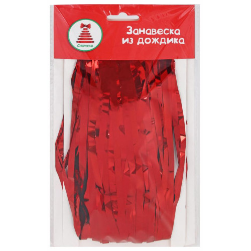 Мишура-дождик СНОУ БУМ (377-564) занавеска из дождика, 200х100 см, ПВХ 3 цвета