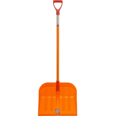 Лопата снеговая ЭТАЛОН ORIGINAL поликарбонатная 400х470х1420мм