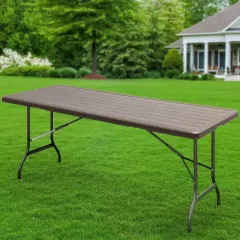 Стол садовый Green Days 180х75х72см прямоугольный, пластиковая столешница (492936)