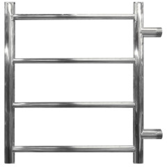 Полотенцесушитель нерж. AQUATER Мадрид-гранд 400/500/320 4п (Базовая+крепеж)