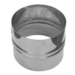 Дымоход адаптер ПП 0,5мм Ф125 нержавеющая сталь (Феррум)