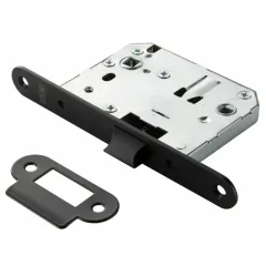 Защелка с фикс. BUSSARE 50/70 PLAST BLACK(17062)