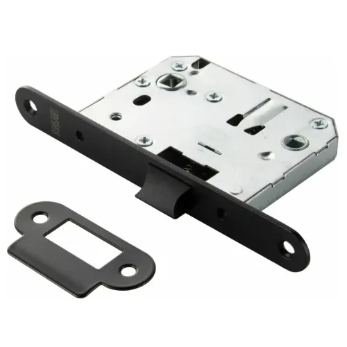 Защелка с фикс. BUSSARE 50/70 PLAST BLACK(17062)