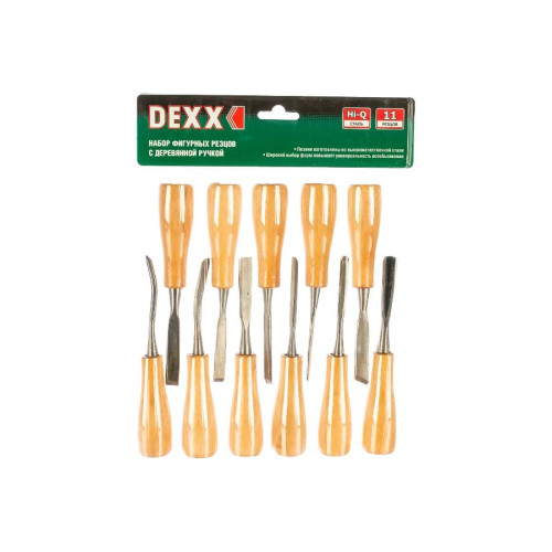 Стамески DEXX фигурные 11 шт (1834-H11_z01)