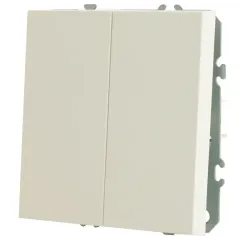 Переключатель 2-кл ЭМИЛИ белый RSW10-5107-01