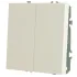 Переключатель 2-кл ЭМИЛИ белый RSW10-5107-01