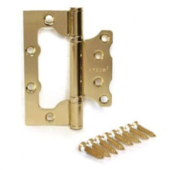 Петля накладная APECS 100*75*2,5-В2-Steel-G золото(05998)