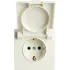 Розетка 2P+E ЭМИЛИ защ.шторки с крышкой белый RST16-5112-01