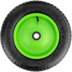 Колесо для тачки СИБРТЕХ пневмо 3.25/3.00-8, длина оси 90мм, подшипник 16мм (68973)