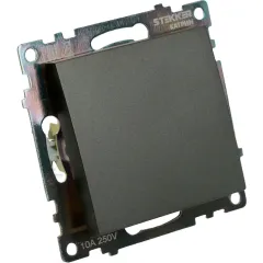 Переключатель 1-кл Катрин графит GLS10-7105-06