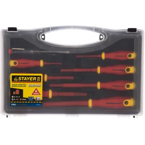 Набор отверток диэлектр. STAYER 8 шт (25145-H8)