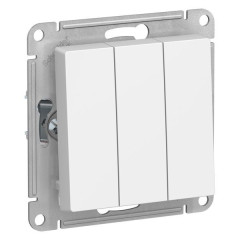 Выключатель 3-кл AtlasDesign 10A IP20(cх.1+1+1)белый SchE ATN000131